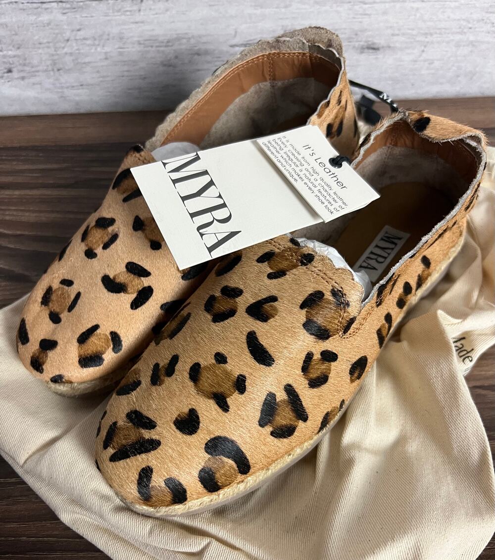 NWT Ladies Myra Bag Leopard Style Icon Espadrilles - Size 7 (fits like 5.5/6)